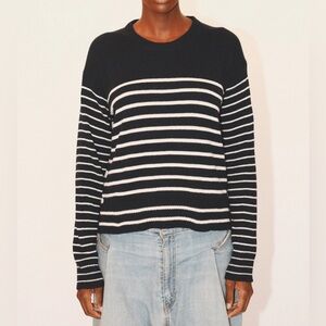 Eòlas Nic Crewneck in Organic Cotton & Recycled Cashmere - Navy